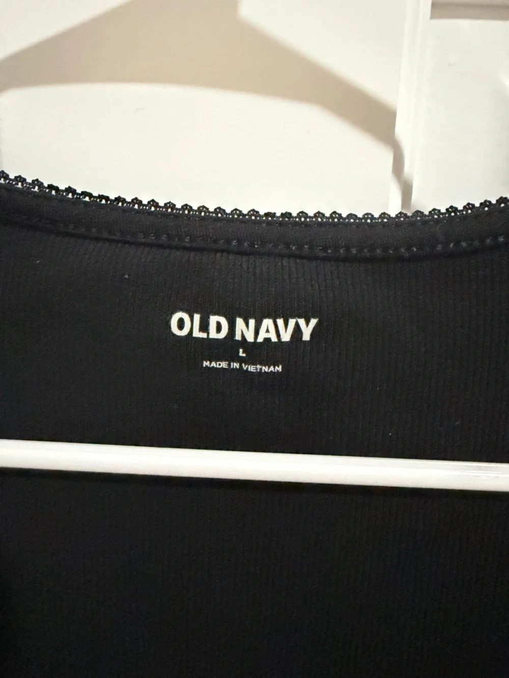 Old Navy Black Square Neck Short Sleeve Tee - Picture 2 of 4
